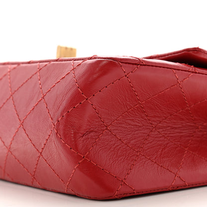 Chanel Aged Calfskin Quilted 2.55 Reissue Mini Flap Red 10 of 12