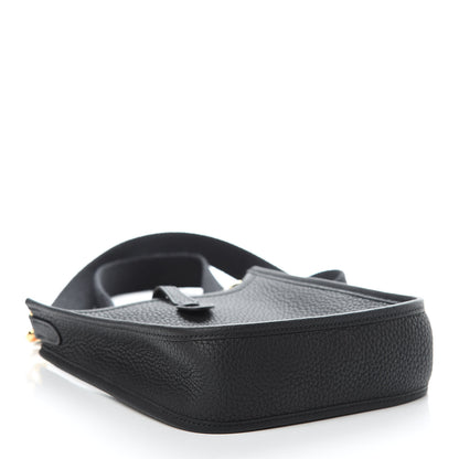 Hermes Taurillon Clemence Evelyne TPM Black 4 of 11
