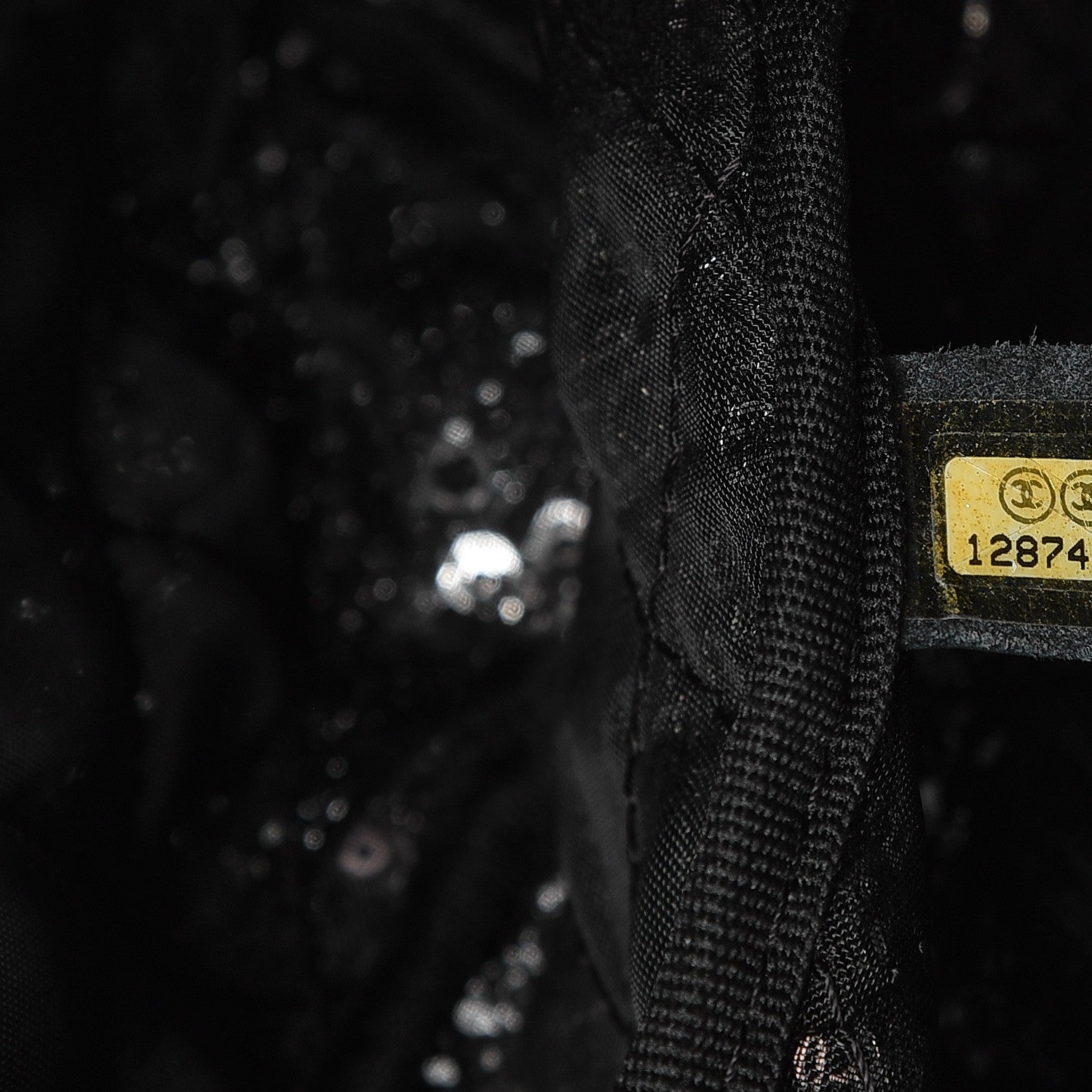Chanel Hidden Sequin Maxi Flap Black 7 of 7