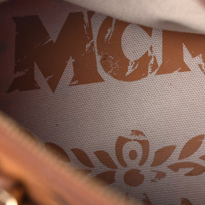 MCM Visetos Dog Bone Boston Bag Cognac 7 of 16