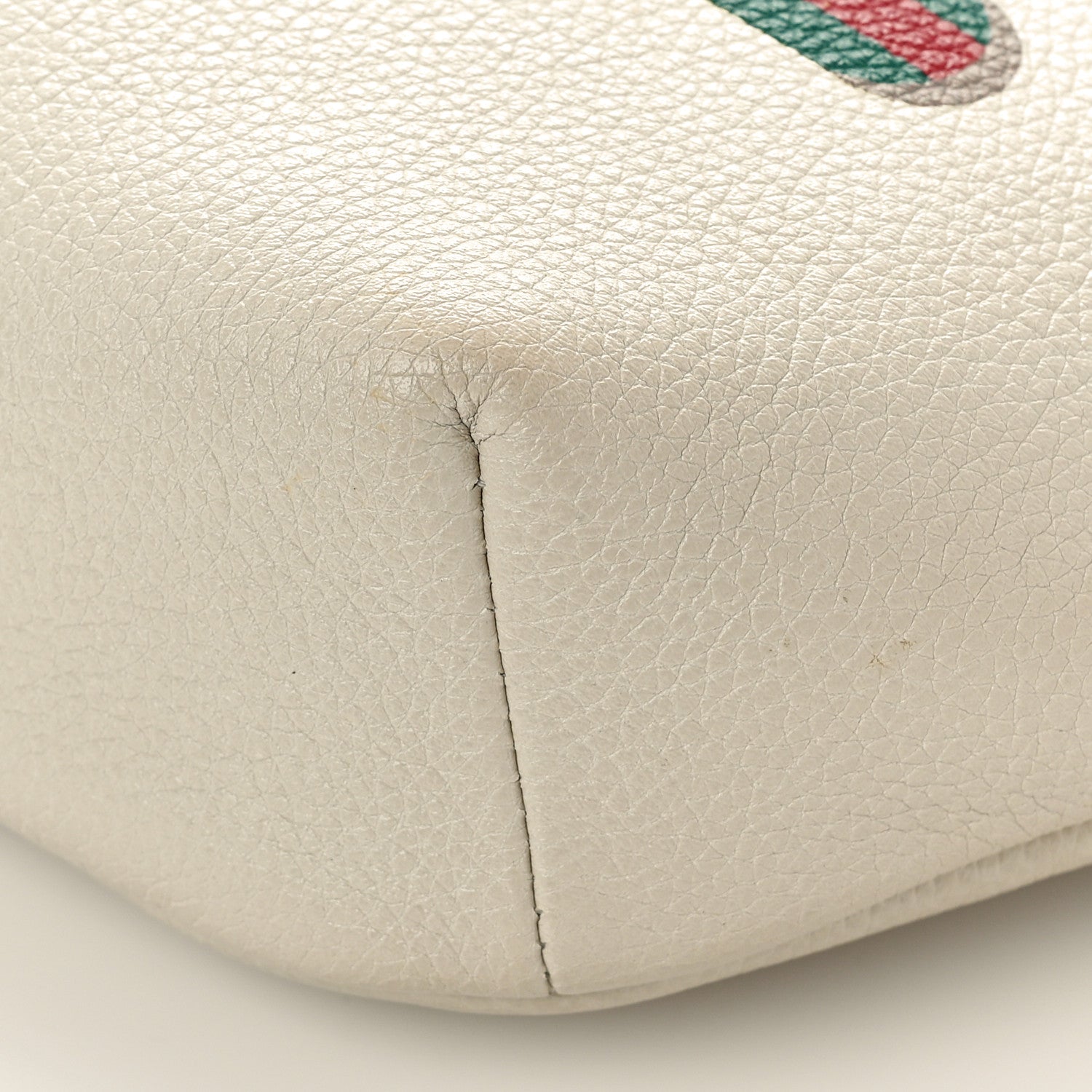 Gucci Grained Calfskin Logo Belt Bag White 11 of 12
