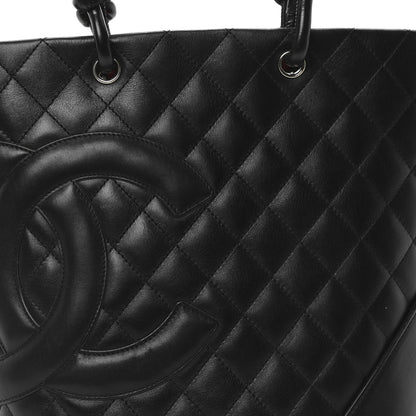 Chanel Calfskin Quilted Medium Cambon Tote Black 15 of 19
