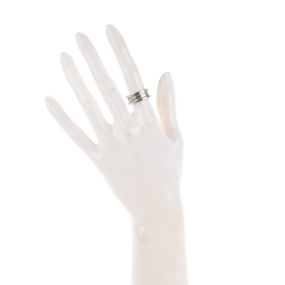 Bulgari 18K White Gold B.Zero1 3 Band Ring 50 5.5 2 of 6