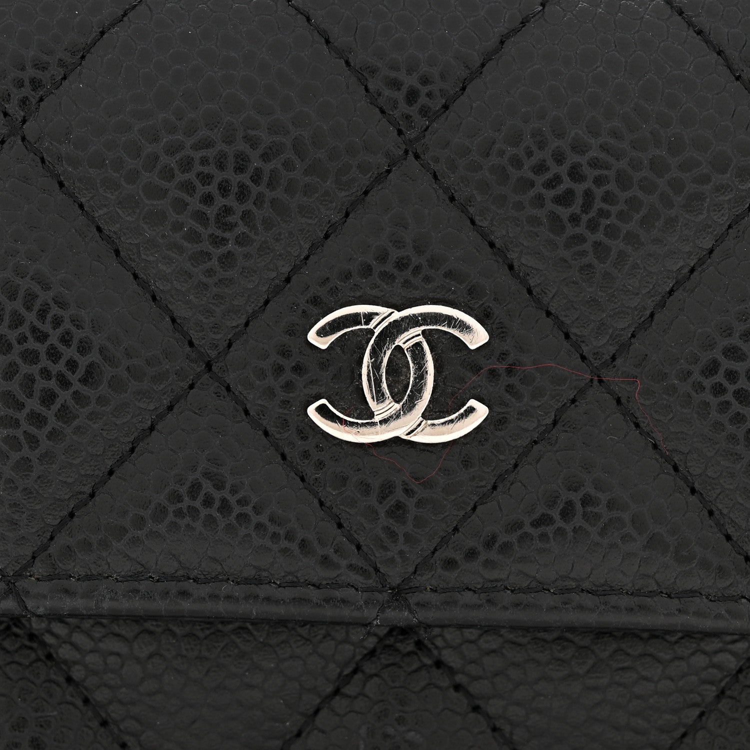 Chanel Caviar Quilted Large Gusset Flap Wallet Black 10 of 11