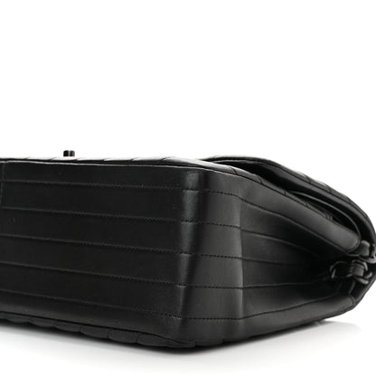 Chanel Lambskin Chevron Quilted Jumbo Double Flap So Black 10 of 10