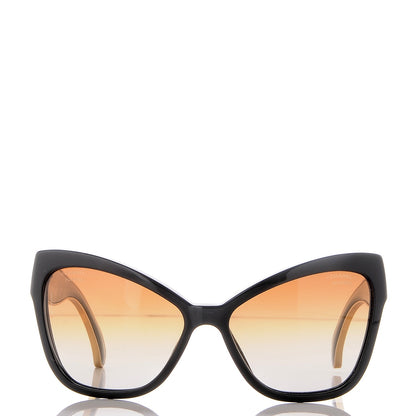 Chanel Acetate CC Cat Eye Sunglasses 5271 Black 2 of 8