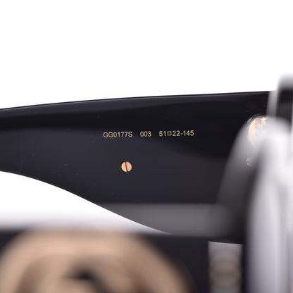Gucci Acetate Round Frame Sunglasses GG 0177S Brown 5 of 8
