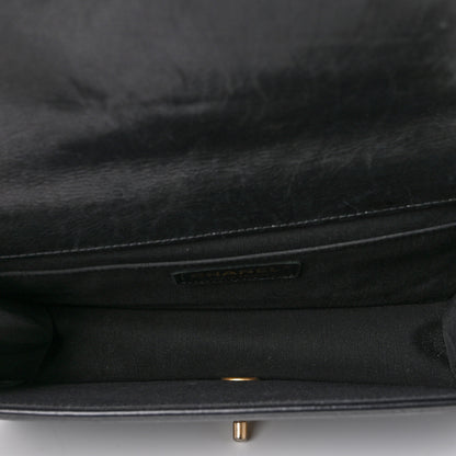 Chanel Grained Calfskin Quilted Medium Flap Black 5 of 10