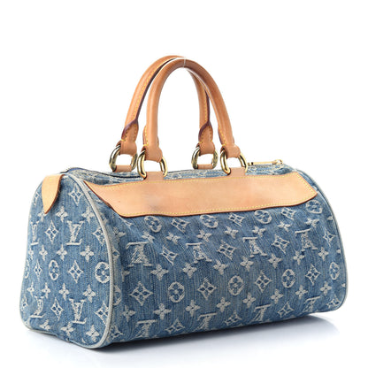 Louis Vuitton Monogram Denim Neo Speedy Blue 3 of 11