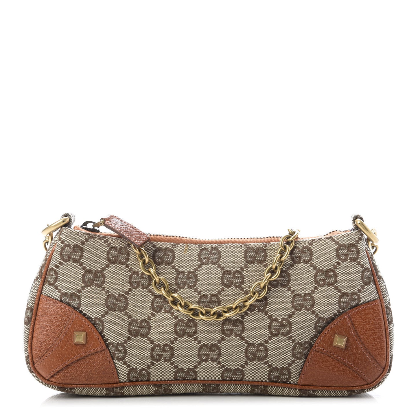 Monogram Horsebit Nail Chain Pochette Orange