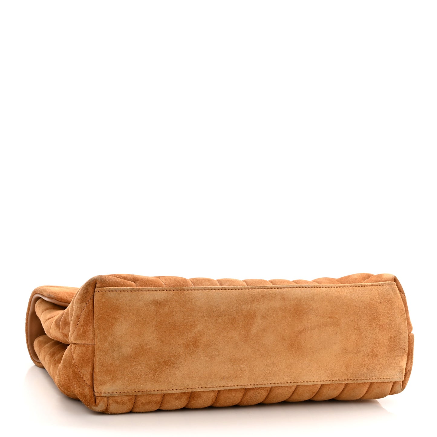 Suede Y Quilted Monogram Medium Loulou Chain Satchel Cinnamon