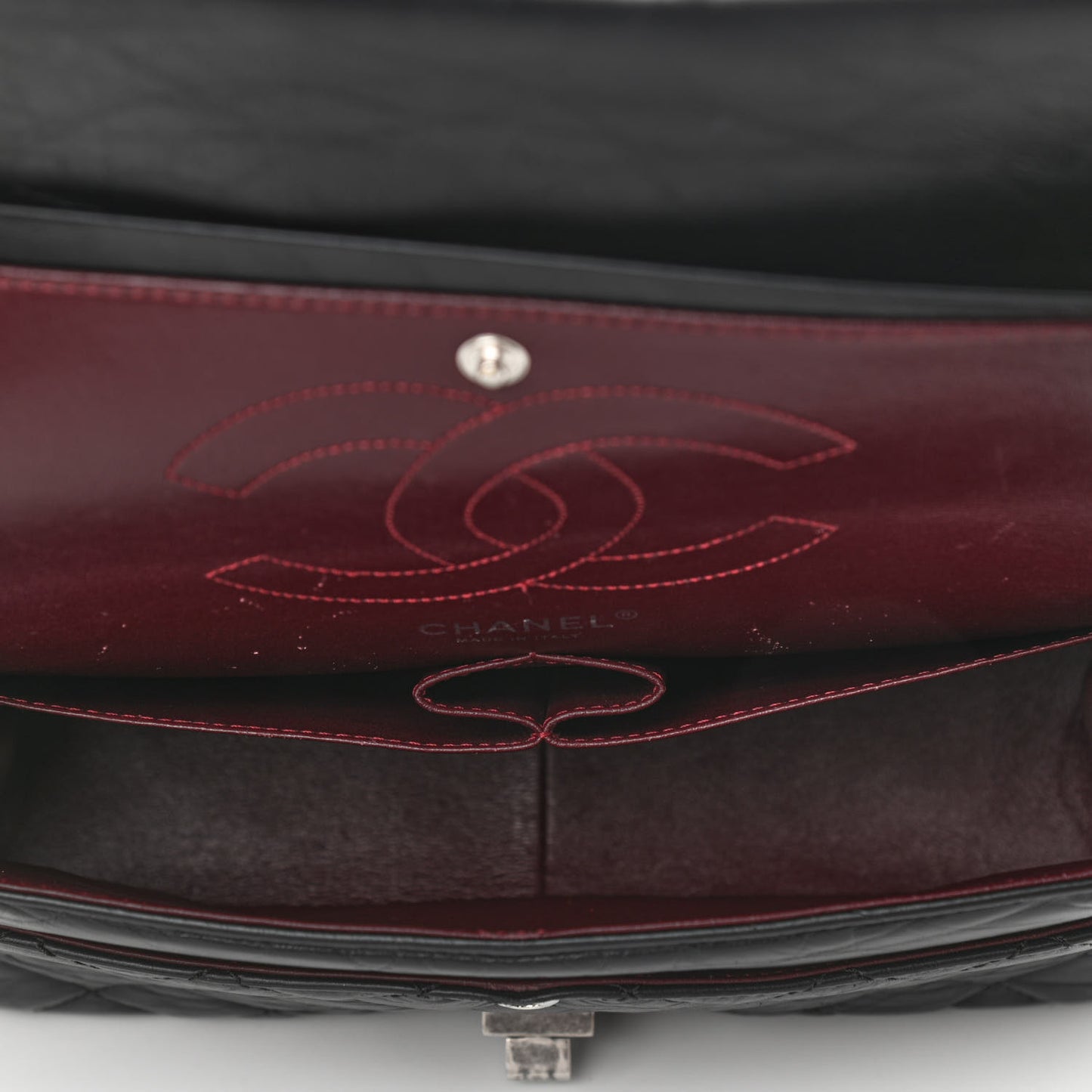 Aged Calfskin Quilted 2.55 Reissue 226 Flap Black