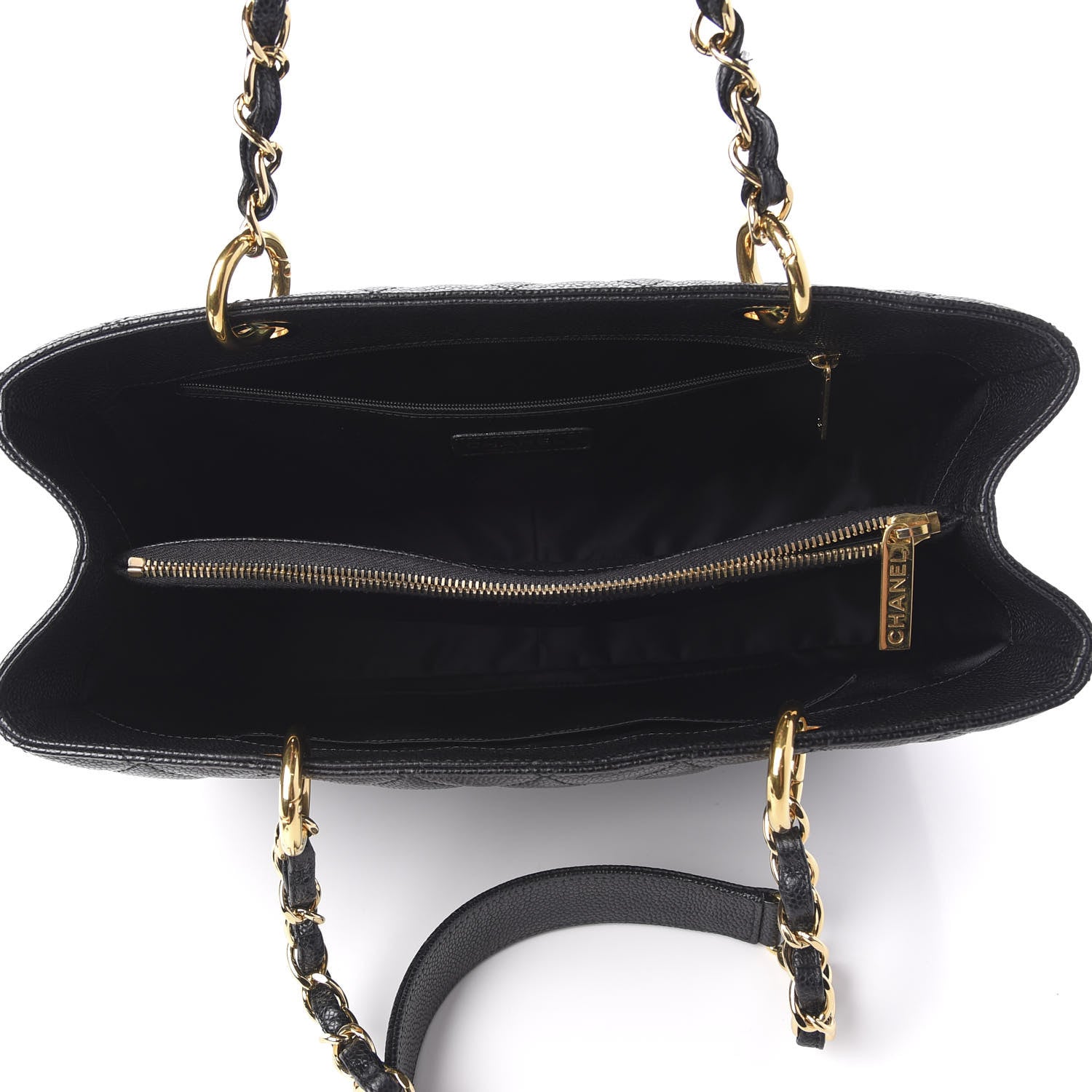 Chanel Caviar Quilted Grand Shopping Tote GST Black 5 of 12