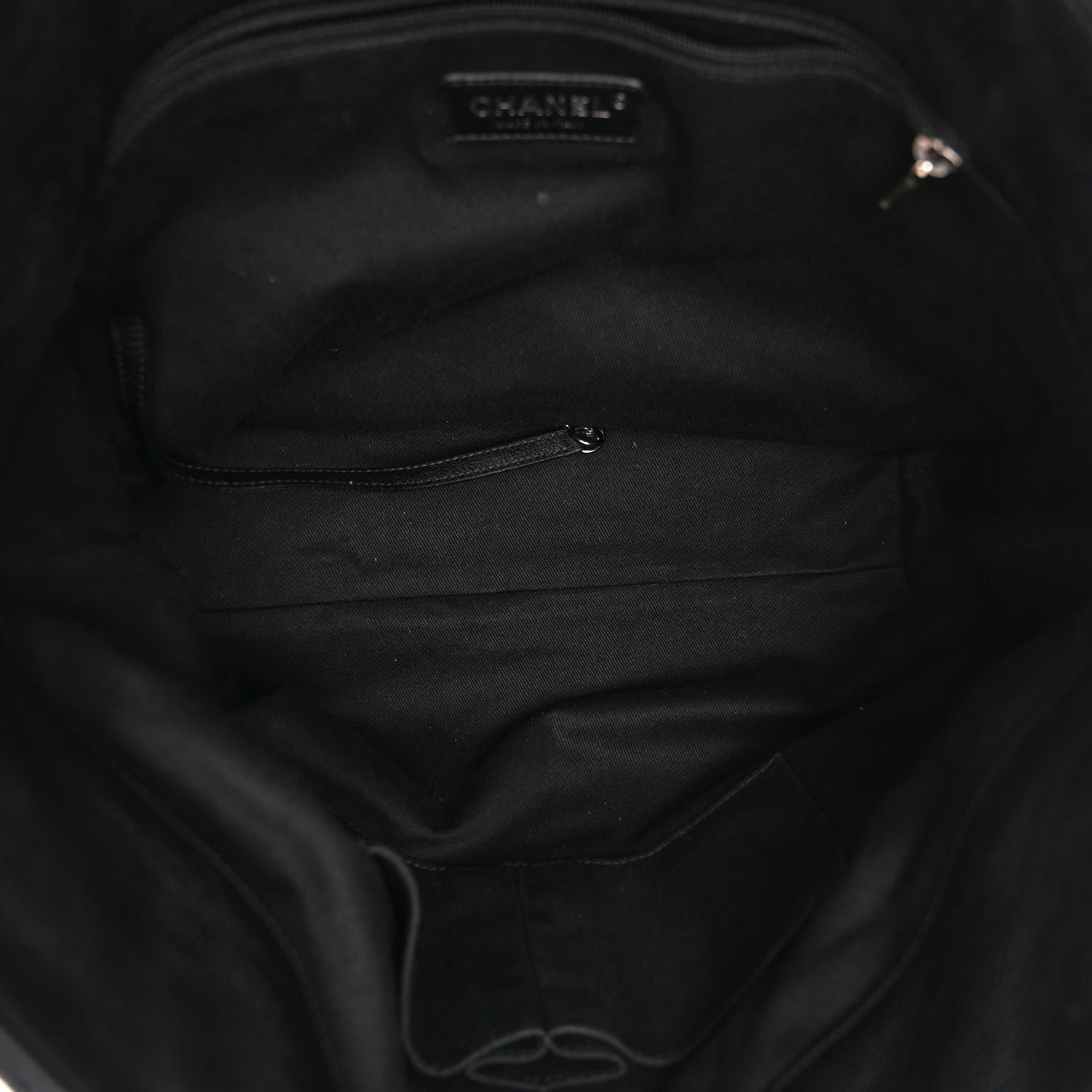 Chanel Grained Calfskin Stitched Medium Braided With Style Hobo Black 5 of 10