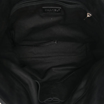 Chanel Grained Calfskin Stitched Medium Braided With Style Hobo Black 5 of 10