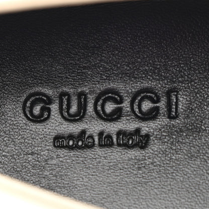 Gucci Canvas GG Monogram Horsebit Womens Jordaan Loafers 36 Gardenia Silver 7 of 9
