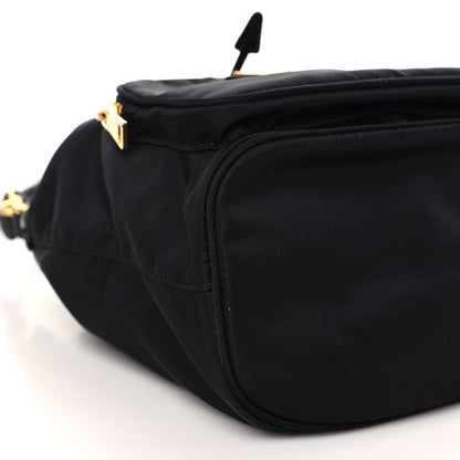 Prada Re-Nylon Saffiano Duet Bucket Crossbody Bag Black 7 of 8