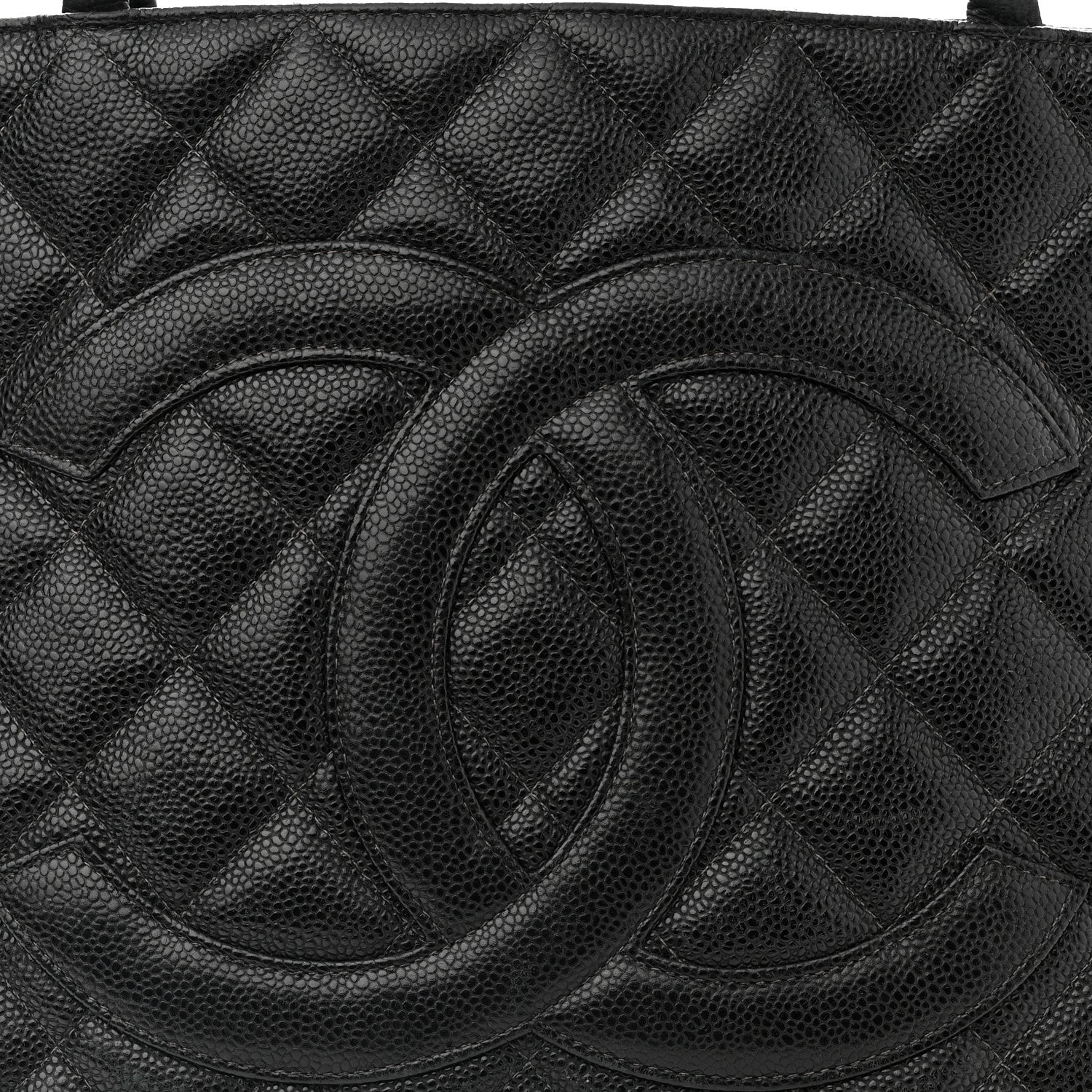 Chanel Caviar Quilted Medallion Tote Black 8 of 12