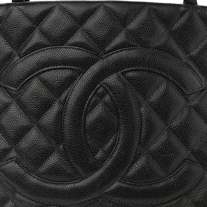 Chanel Caviar Quilted Medallion Tote Black 8 of 12