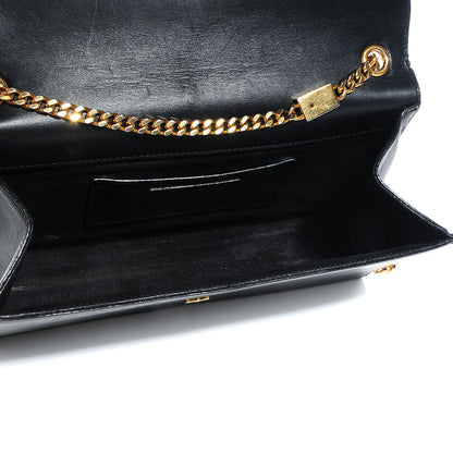 Saint Laurent Calfskin Medium Classic Monogram Kate Tassel Satchel Black 6 of 8
