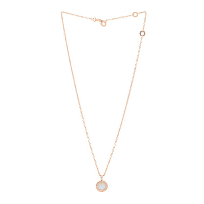 Bulgari 18K Rose Gold Diamond Black Onyx Mother of Pearl BVLGARI BVLGARI Pendant Necklace 3 of 6