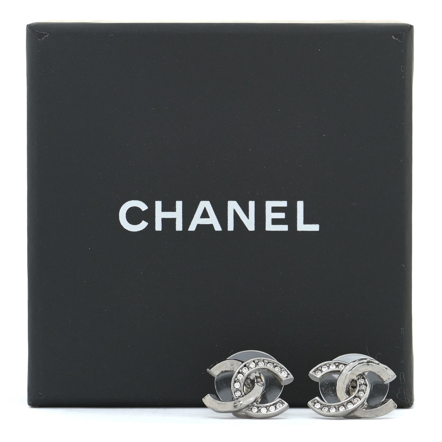 Ruthenium Crystal CC Earrings