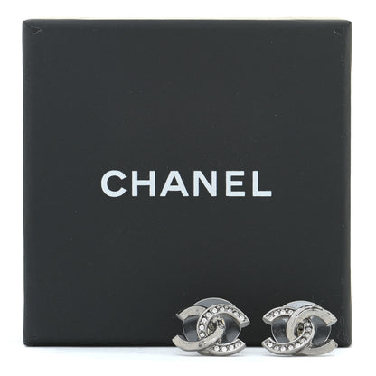 Chanel Ruthenium Crystal CC Earrings 5 of 5