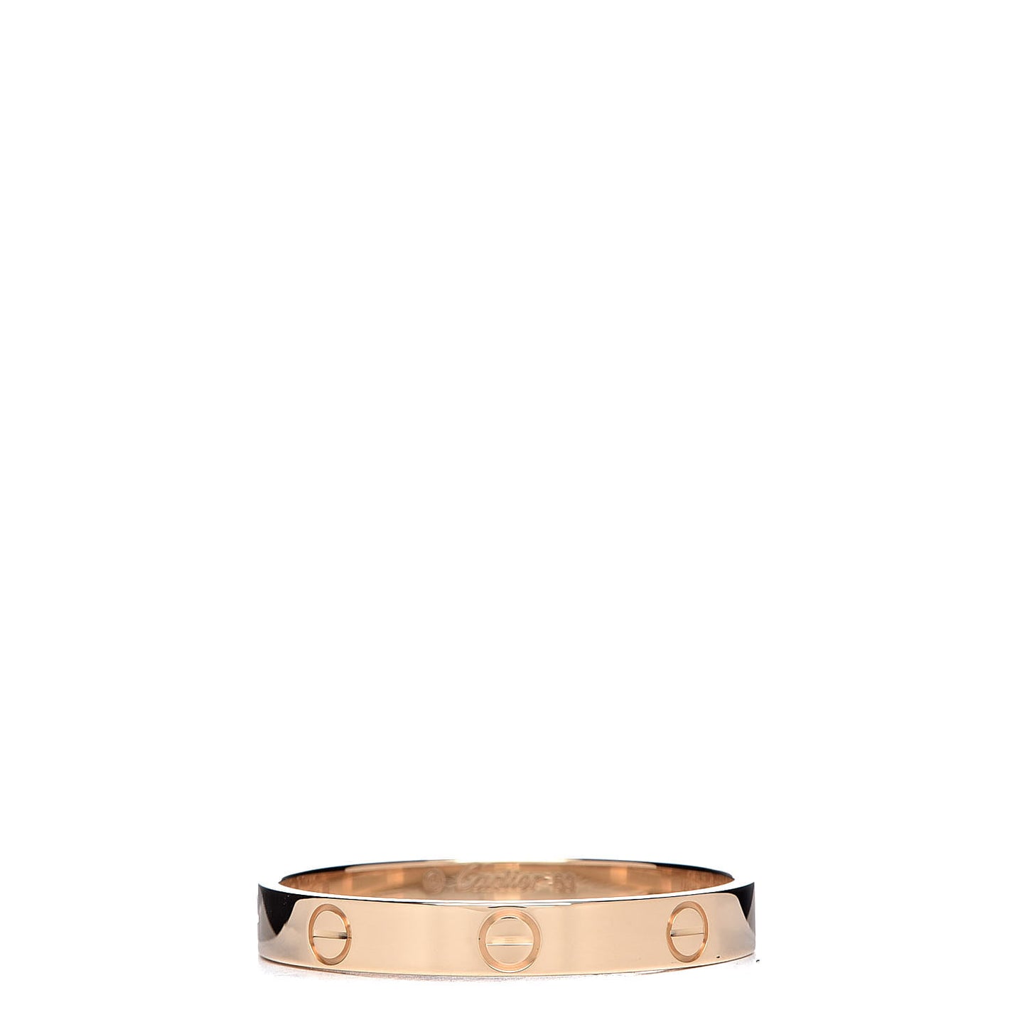 18K Yellow Gold 3.5mm LOVE Wedding Band Ring 69 12.75