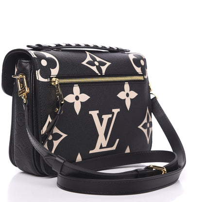 Louis Vuitton Empreinte Monogram Giant Crafty Pochette Metis Black Creme 2 of 9