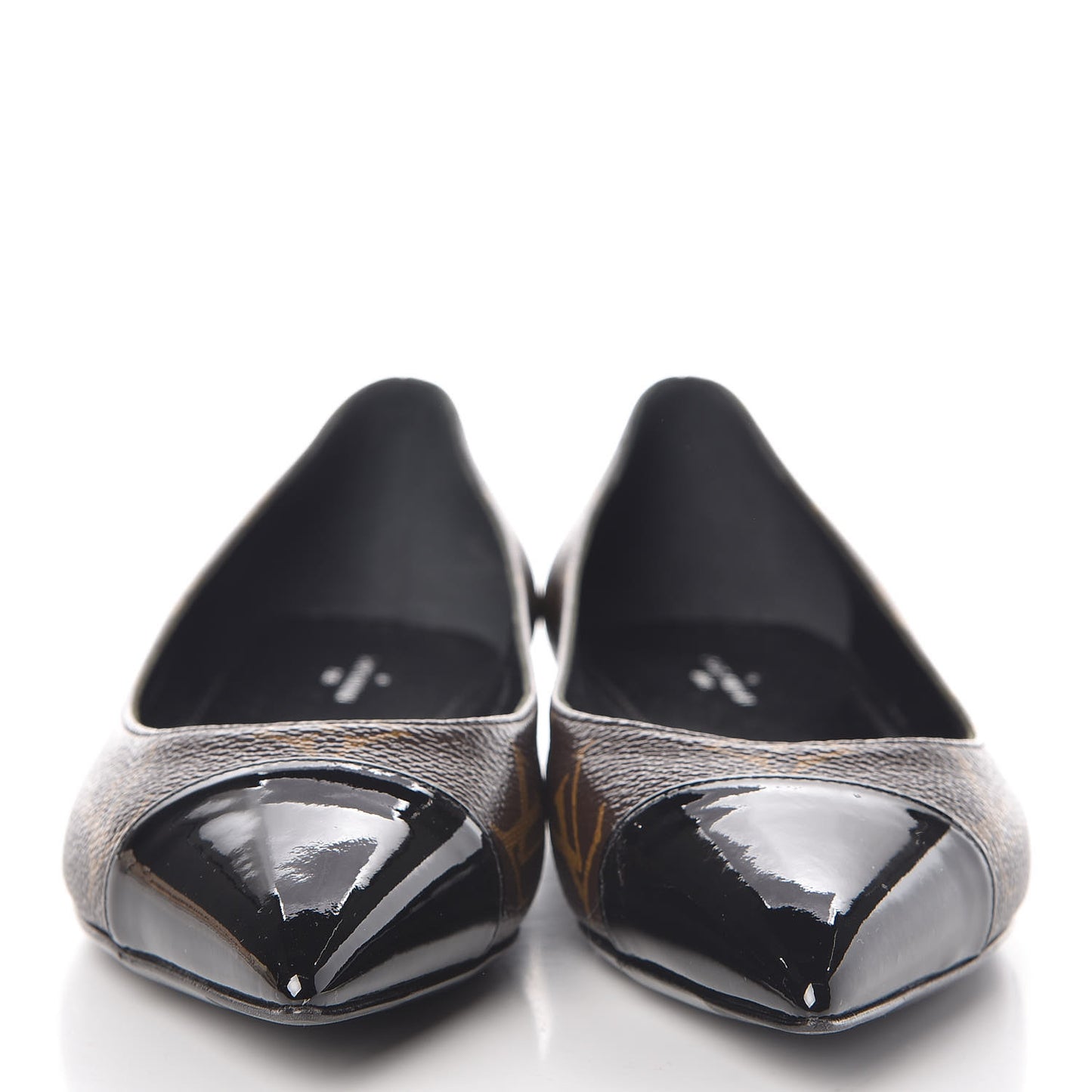Patent Monogram Fetish Ballerina Flats 37.5
