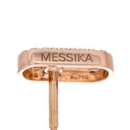 Messika 18K Rose Gold Diamond Move Uno Earrings 4 of 7