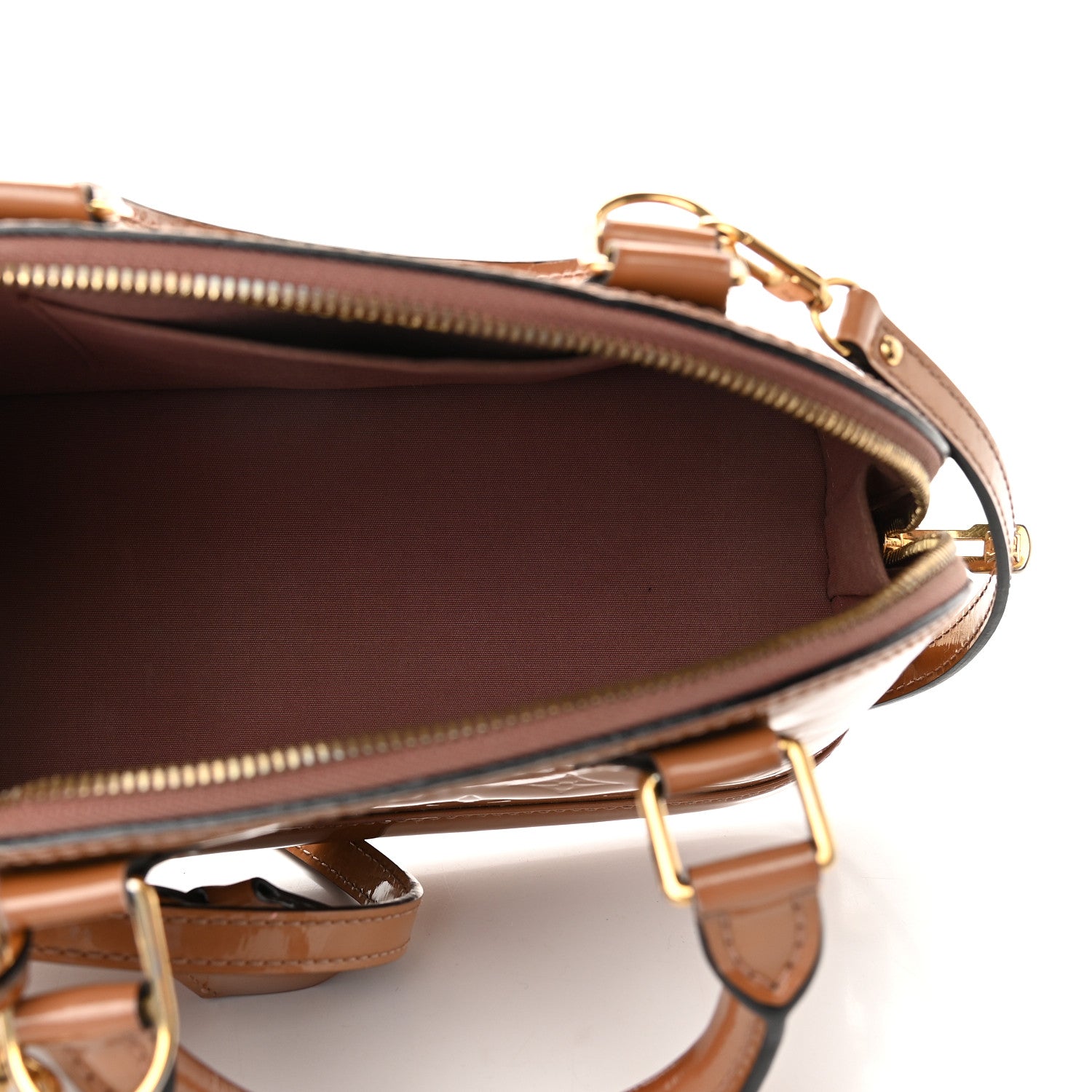 Louis Vuitton Vernis Alma BB Rose Velours 5 of 8