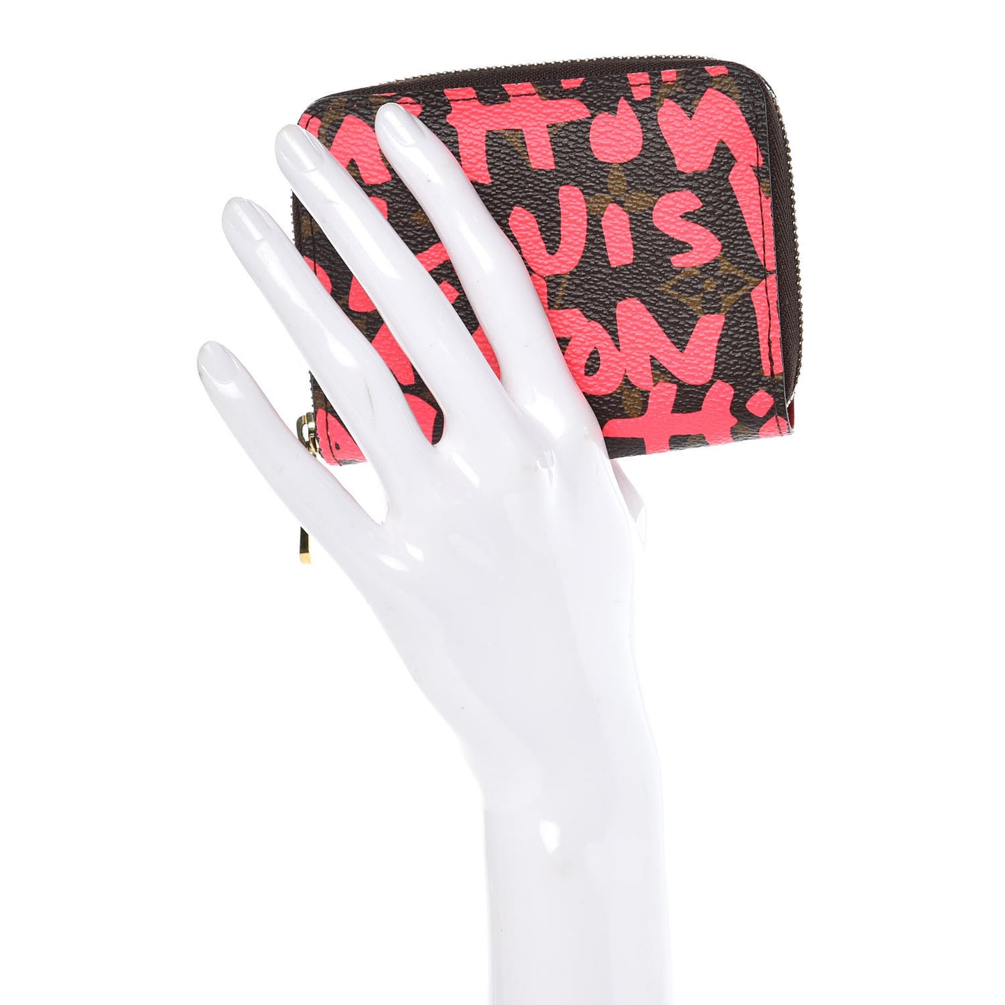 Monogram Graffiti Zippy Coin Purse Fuchsia