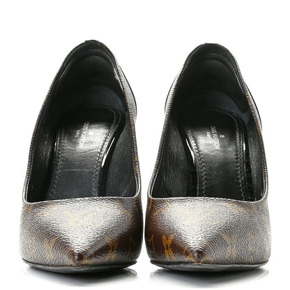 Louis Vuitton Monogram Cherie Pumps 37.5 Black 2 of 13