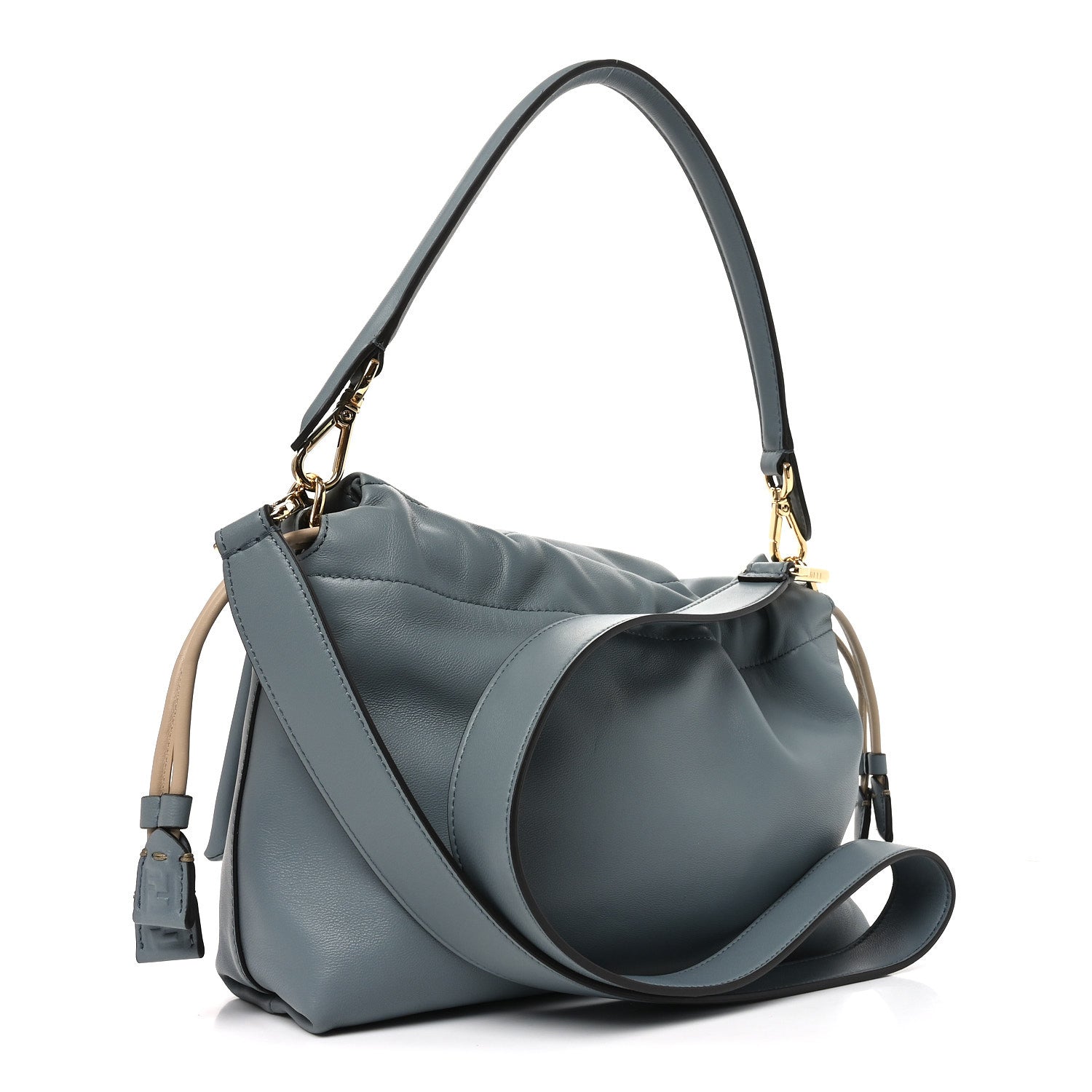 Fendi Nappa Medium Mamma Baguette Light Blue 2 of 9