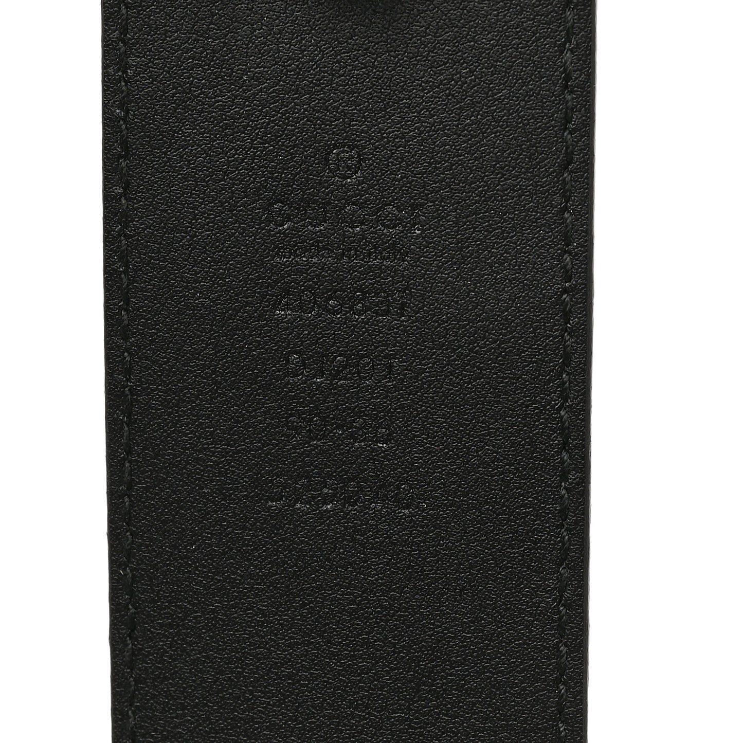 Textured Calfskin Double G 40mm Belt 90 36 Black