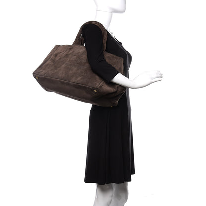 Prada Scamosciato Logo Tote Grafite 1 of 9