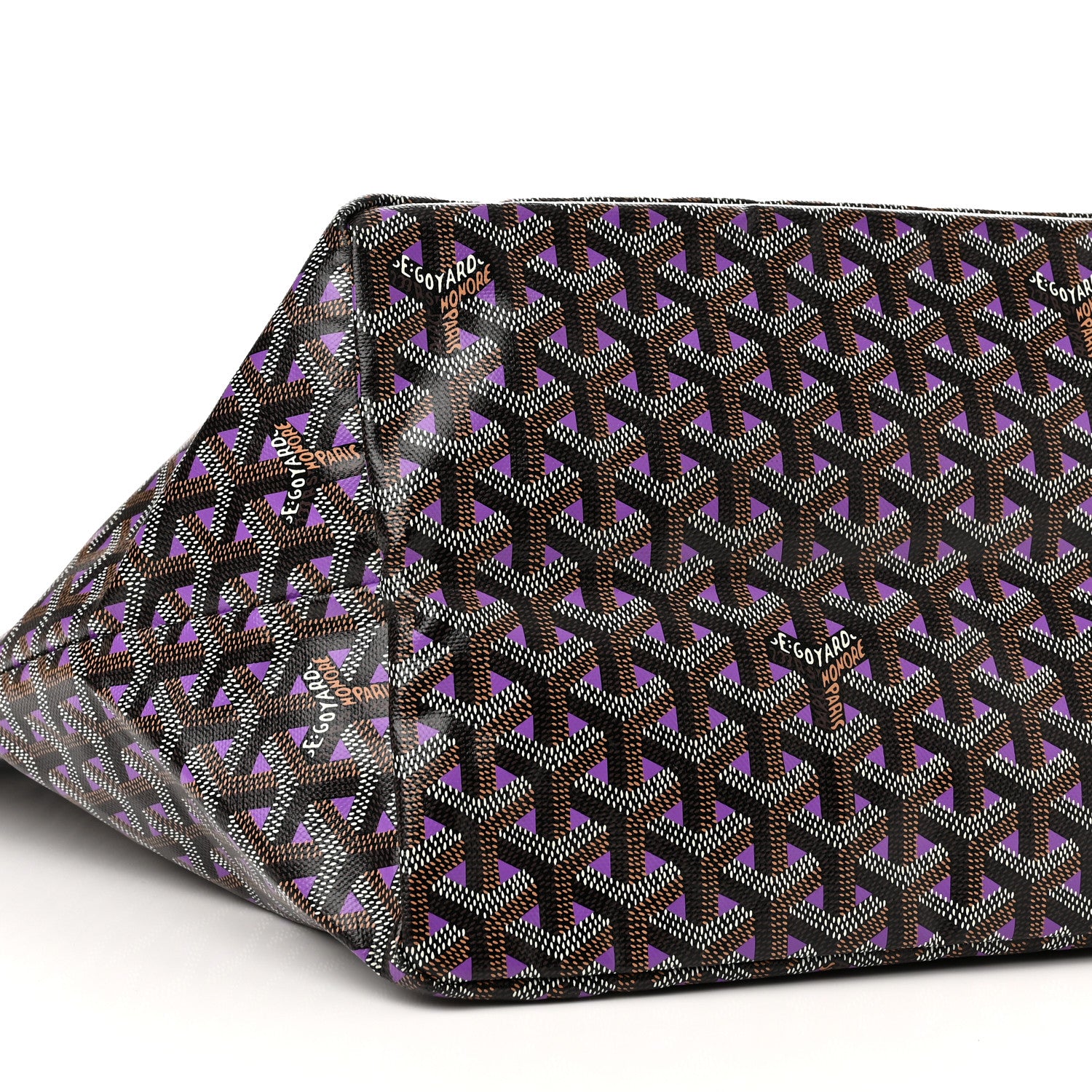 Goyard Goyardine Saint Louis Claire Voie GM Black Purple 10 of 11
