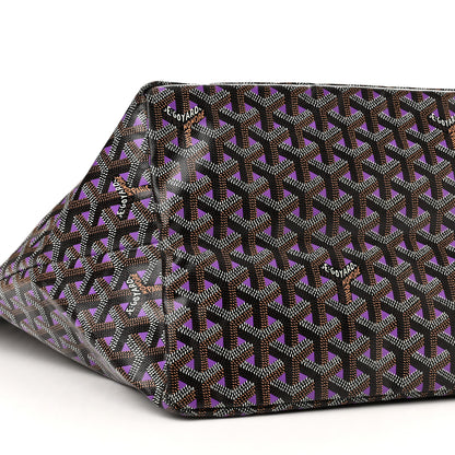 Goyard Goyardine Saint Louis Claire Voie GM Black Purple 10 of 11