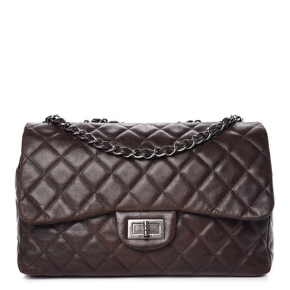 Chanel Lambskin Quilted Jumbo Hybrid Reissue Flap Brown 1 of 13