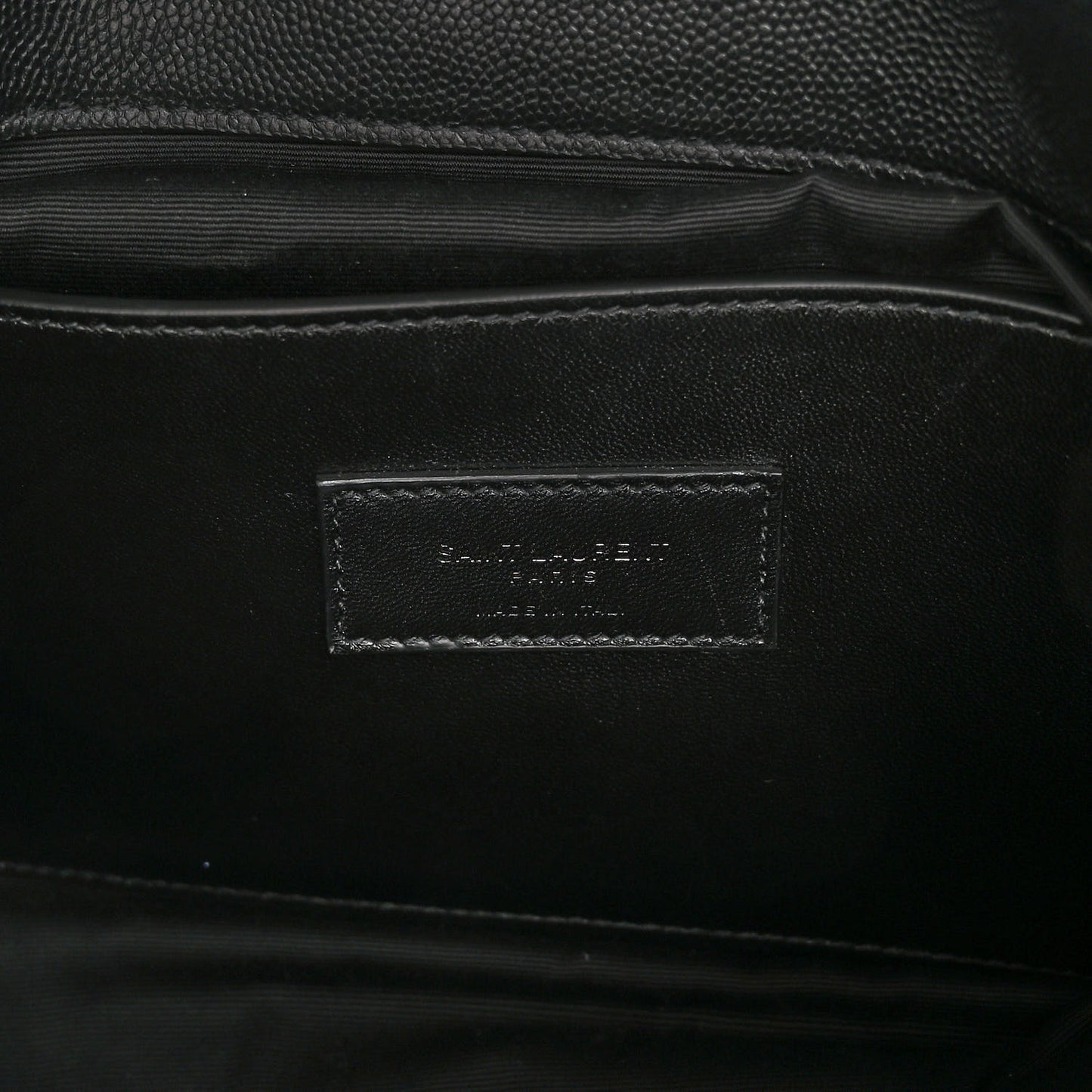 Grain De Poudre Medium West Hollywood Monogram Fold-Over Black