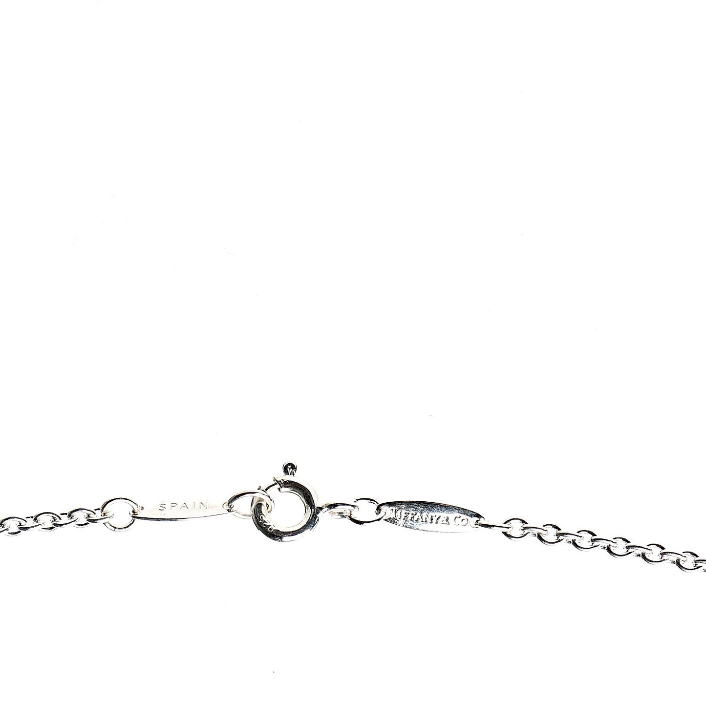 Sterling Silver Large Elsa Peretti Bottle Pendant Necklace