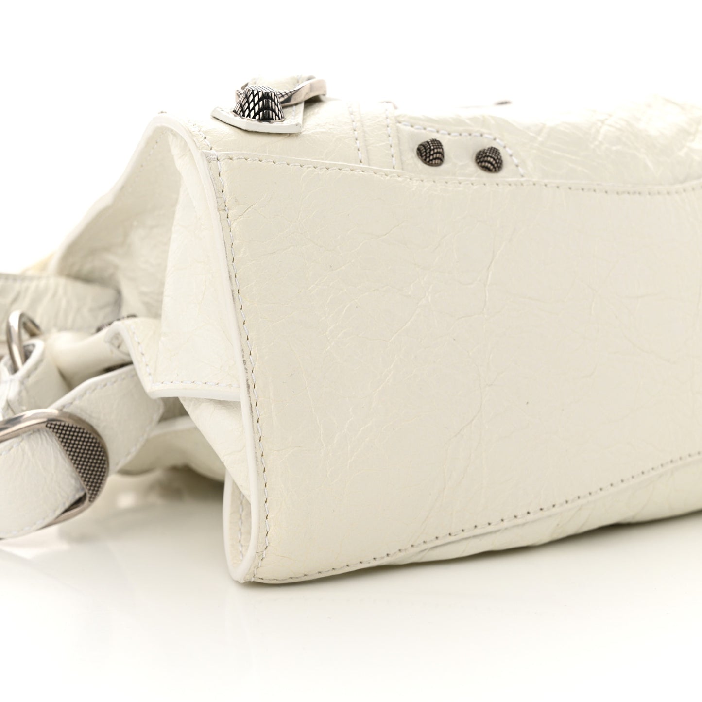 Agneau Arena Neo Cagole Handbag XS Optic White