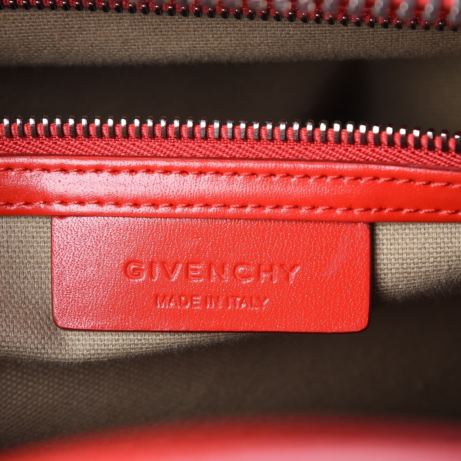 Givenchy Shiny Lord Calfskin Medium Antigona Medium Red 6 of 9