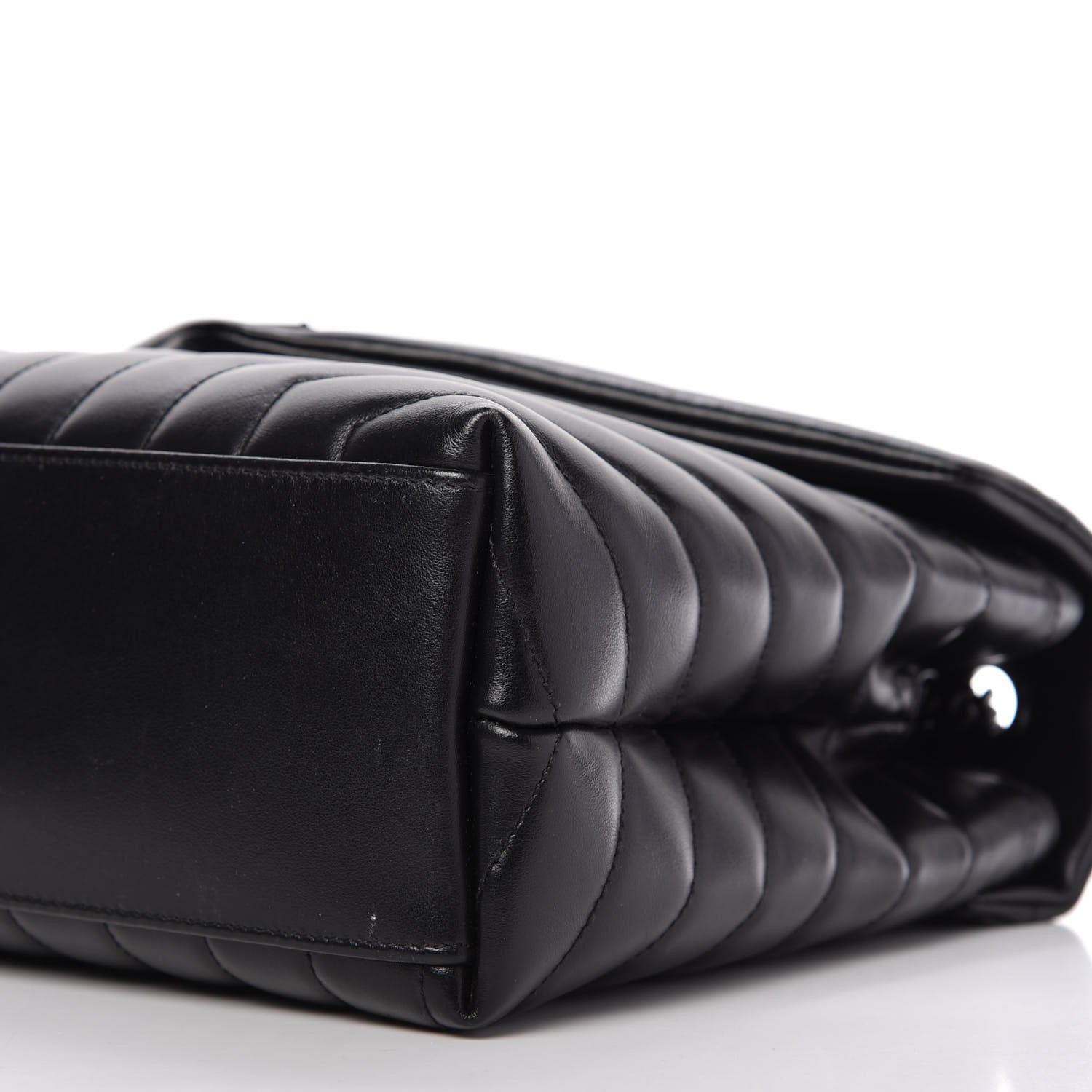 Saint Laurent Calfskin Y Quilted Monogram Medium Loulou Chain Satchel Black 7 of 10