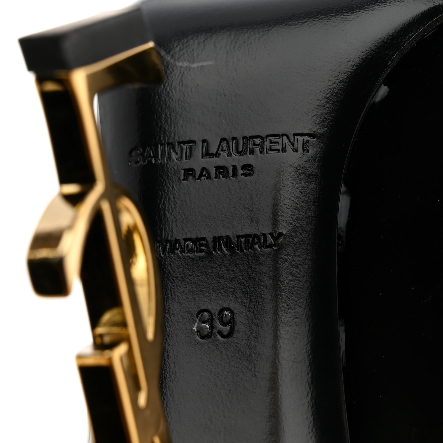 Patent Opyum 110 Pumps 39 Black Gold