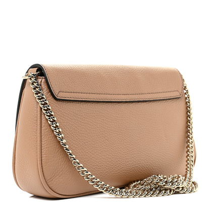 Gucci Pebbled Calfskin Medium Soho Flap Crossbody Camelia 3 of 11