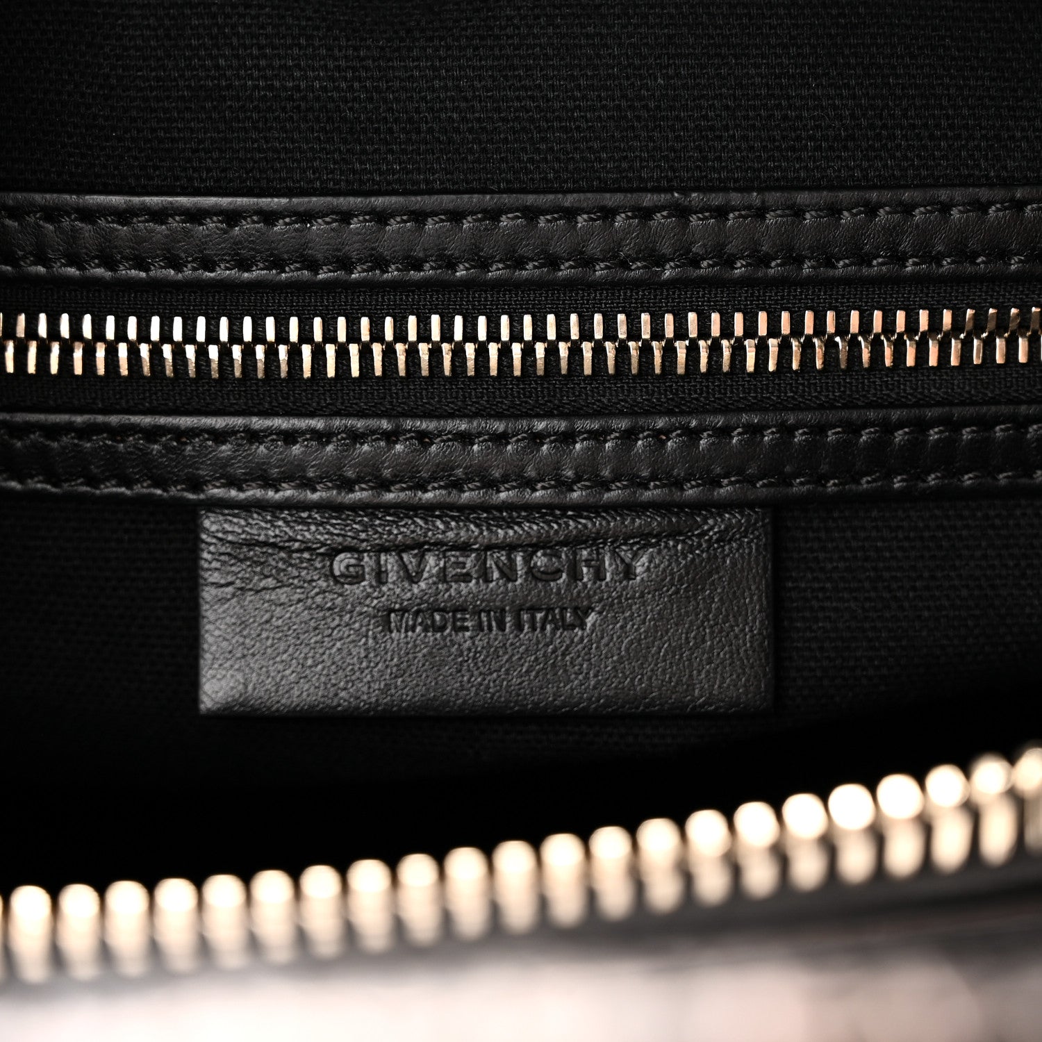 Givenchy Calfskin Crocodile Embossed Small Antigona Black 6 of 10
