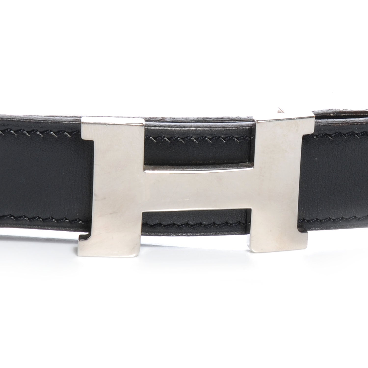 Hermes Box Togo Constance 24mm H Belt 70 Black Gold 3 of 6
