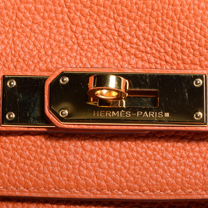 Hermes Togo Kelly Retourne 35 Orange 14 of 22